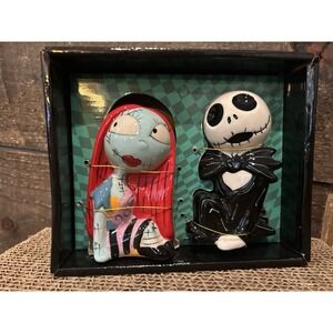 Disney Nightmare Before Christmas Jack Skellington Sally Salt & Pepper Shakers‎
